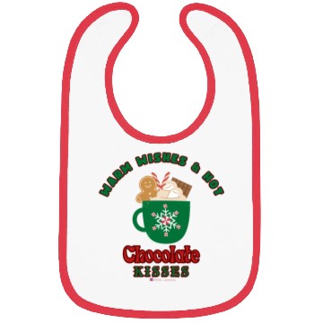 Discover Warm Wishes & Hot Chocolate Kisses Greetings Bibs