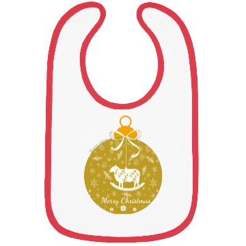 Discover Golden Lamb Christmas Ornament Bibs