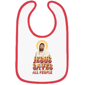 Discover Jesus Saves All People Bibs