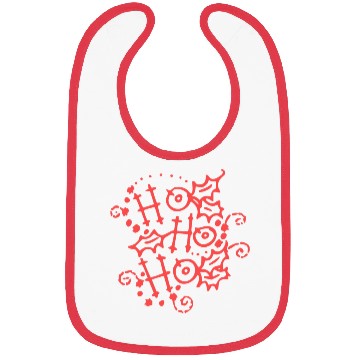 Discover Christmas Typography Holly Ho Ho Ho Bibs
