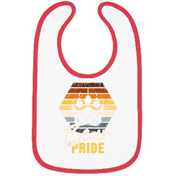 Discover Bear Community Bear Paw Bear Flag Gay Bear Pride Bibs