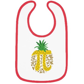 Discover Pineapple Pi Math Symbol 3.14 Math Lovers Teacher Bibs