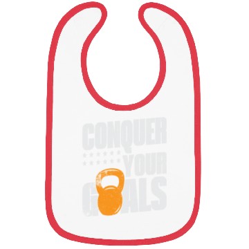 Discover Conquer Your Goals Exercise Gym Lover Bibs