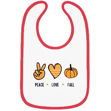 Discover peace love fall Bibs