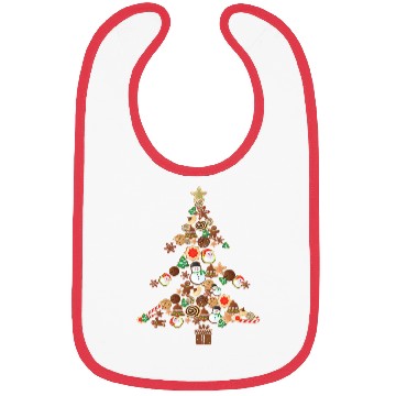 Discover Gingerbread Christmas Tree Cookie Costume Decor Bibs