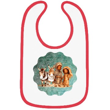 Discover Christmas Nativity Scene Shepherds and Sheep Bibs