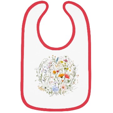 Discover Botanical Floral Wildflower Gardener Gardening Bibs