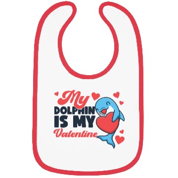 Discover Dolphin Valentines Day My Dolphin Bibs