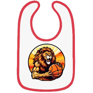 Discover Basketball lion Bibs