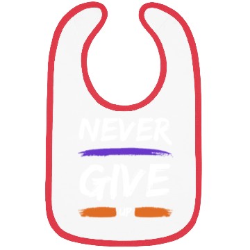 Discover Resilience Threads: Never Give Up Apparel Bibs
