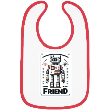 Discover Niche Friend Robot Artificial Intelligence Design Bibs