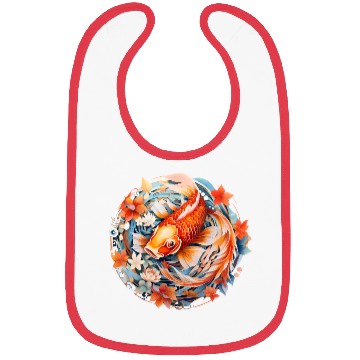 Discover Koi Fish Mandala Art Bibs