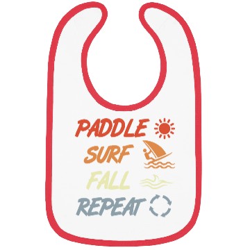 Discover Paddle Surf Fall Repeat Bibs