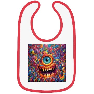 Discover Going On a Little Trip - Cyclops and Teeth Psyched Bibs
