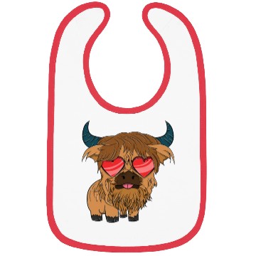 Discover Plain Highland Cow Bibs
