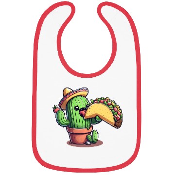 Discover Mexican taco cactus Bibs
