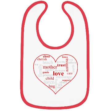 Discover Family Love Heart Bibs