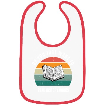 Discover History Lover Book Lover Bibs