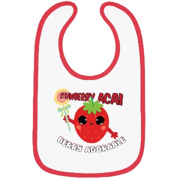 Discover Strawberry Acai Berry Adorable Cute Bibs