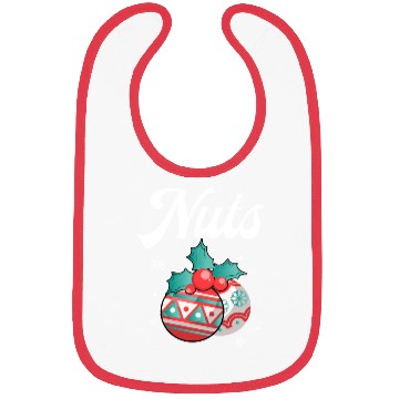 Discover Christmas Nuts Santa Snowflakes Candy Canes Winter Bibs