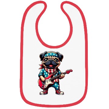 Discover Pug Guitarist Bibs