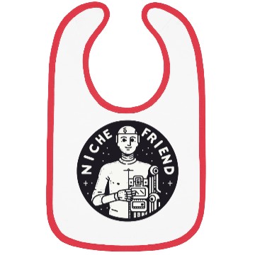 Discover Niche Friend Robot Bibs Cyborg Artificial Intellige
