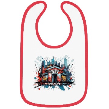 Discover Tagged Elegance - cool Urban Graffiti Bibs