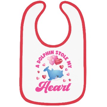 Discover Dolphin Valentines Day A Dolphin Bibs