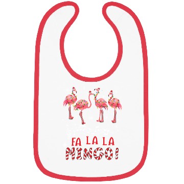 Discover Candy Cane Flamingoes Fa La La Mingo Flamingo Bibs