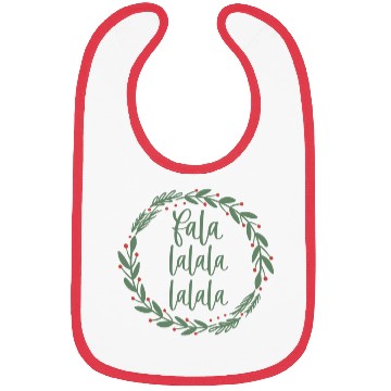 Discover Fa La La Sage Green Christmas Wreath Fun Bibs
