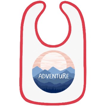 Discover Adventure Mountain Landscape Sunset Bibs