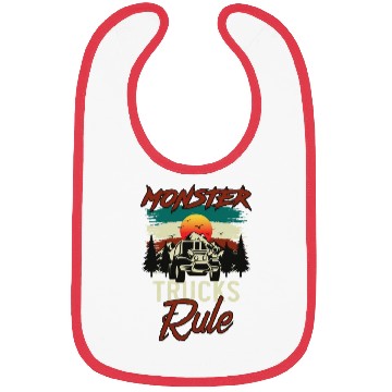 Discover Monster Trucks And Mountain Adventures Bibs