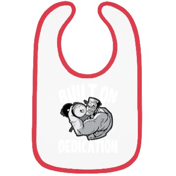 Discover Built On Dedication Weightlifting Workout Gym Bibs