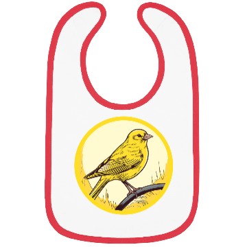 Discover yellow Canary in a circular shape Bibs