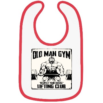 Discover Old Man Gym Respect Your Elders © WhiteTigerLLC.C Bibs