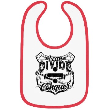 Discover I can divide and conquer - Math Bibs