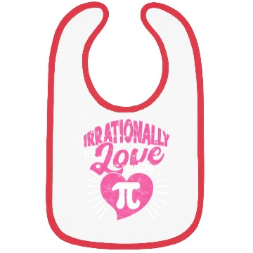 Discover Irrationally in love with pi - Math Bibs