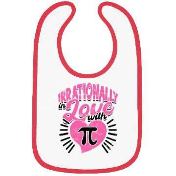 Discover Irrationally in love with pi - Math Bibs