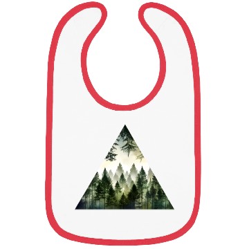 Discover Geometric Forest Triangle Bibs
