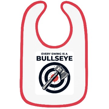 Discover Axe Throwing Axe Thrower Lumberjack Funny Bullseye Bibs