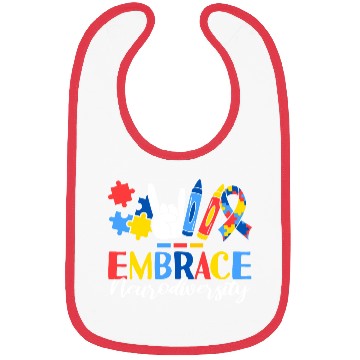 Discover Embrace Neurodiversity ABA Therapist Behavioral Bibs