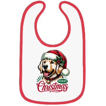 Discover Golden Retriever Christmas Bibs