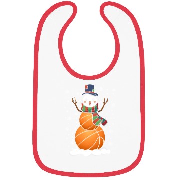 Discover Snowman Basketball Fan Basketballs Snow Bibs