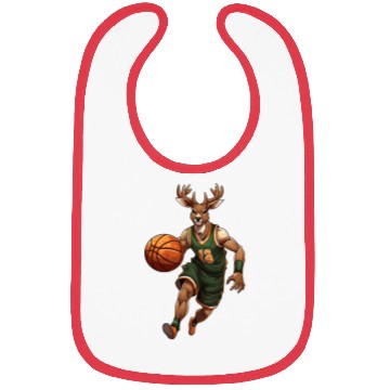 Discover Basketball deer Bibs