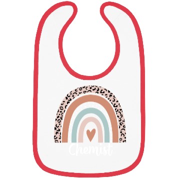 Discover Chemist Rainbow Leopard Funny Chemist Appreciation Bibs