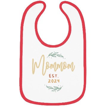 Discover Mommom Established 2024 Funny Grandma Bibs