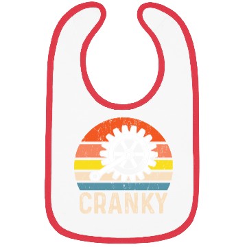 Discover Cranky Vintage Sun funny Bicycle Lovers Bibs