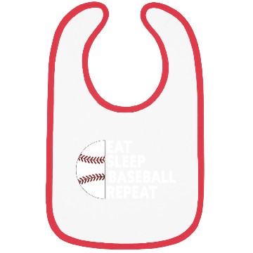 Discover Eat Sleep Baseball Repeat funny baseball Bibs