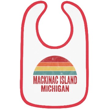 Discover Vintage Mackinac Island Michigan Bibs