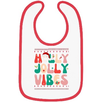 Discover Holly Jolly Vibes Bibs
